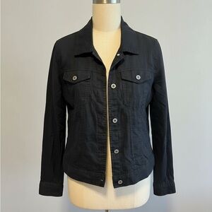 Jones New York Black Linen Jacket